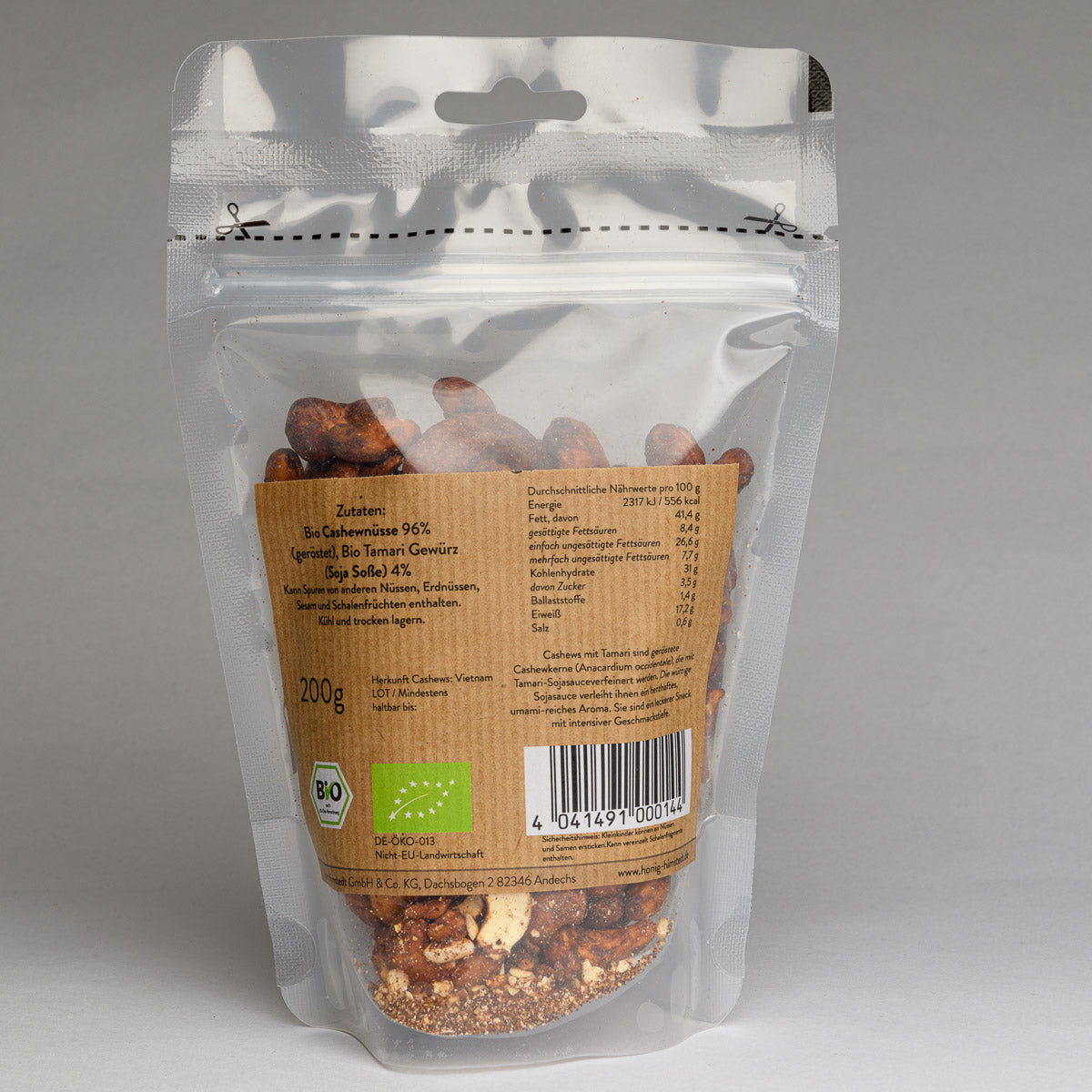 Bio Cashews mit Tamari