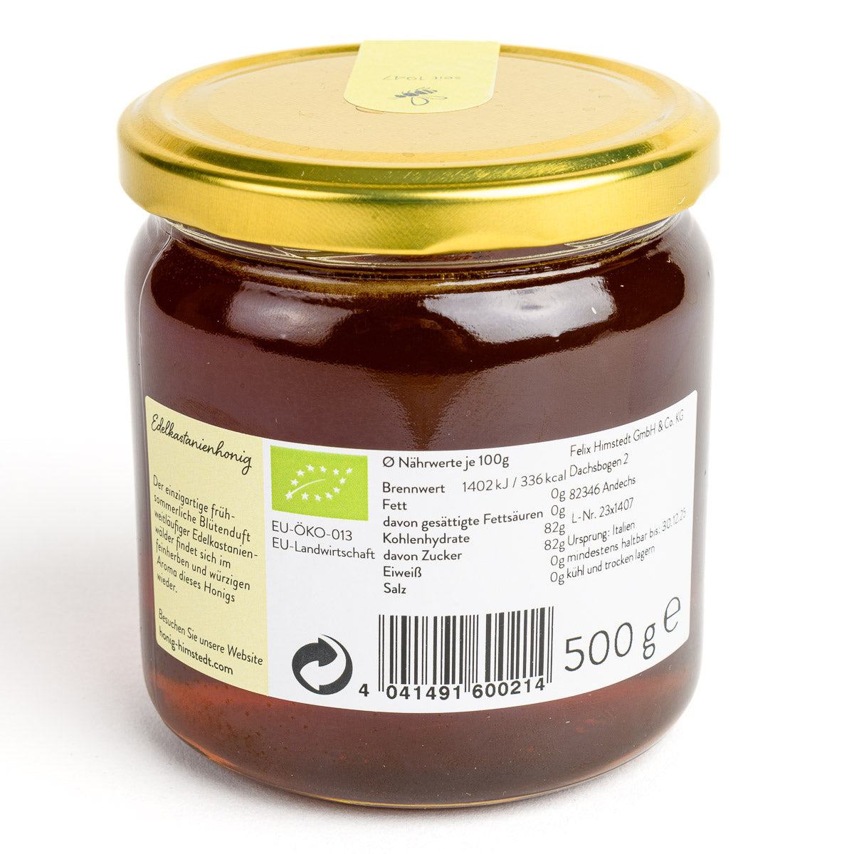 Bio Edelkastanienhonig