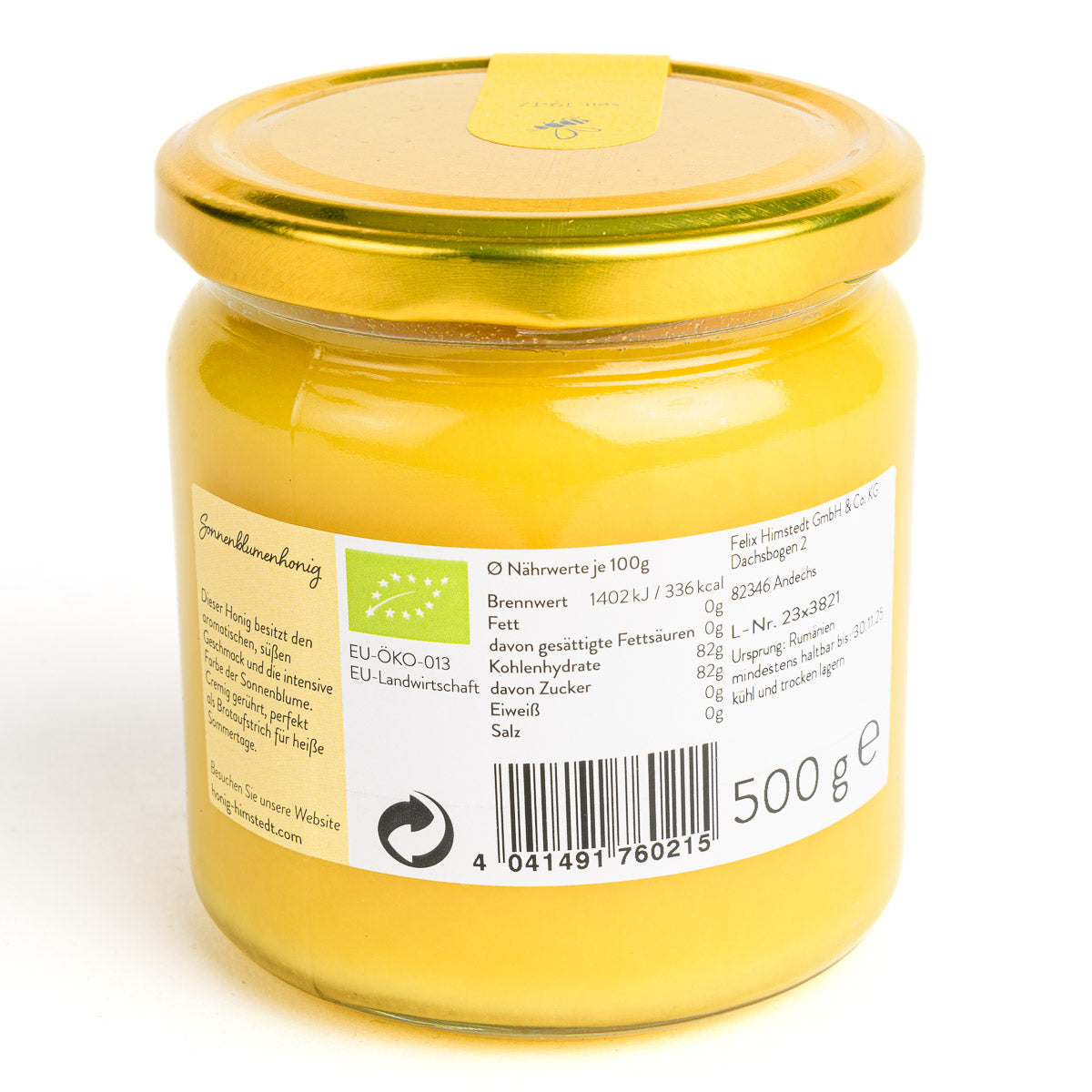 Bio Sonnenblumenhonig