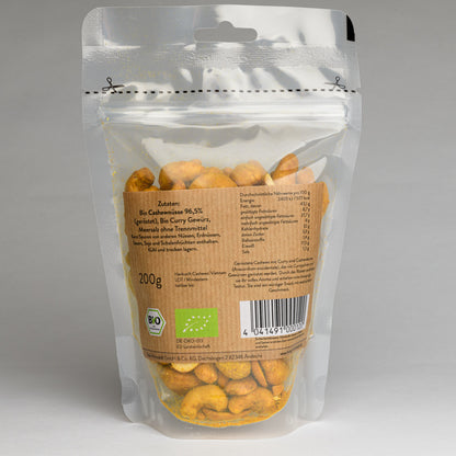Bio Cashews mit Curry