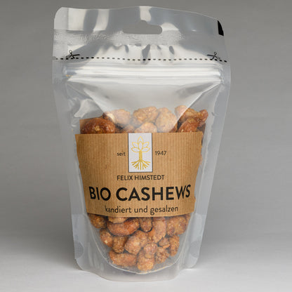 Bio Cashews kandiert mit Honig und Meersalz