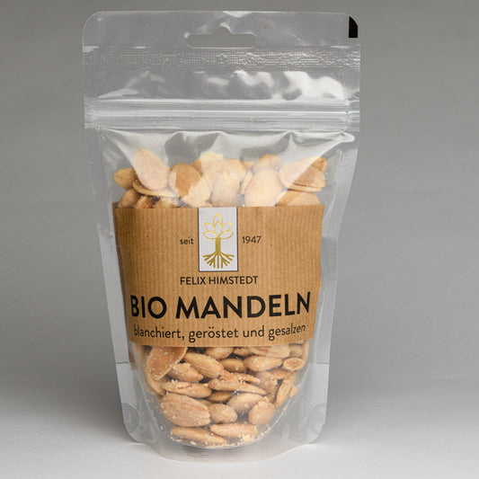 Bio Mandeln blanchiert geröstet und gesalzen